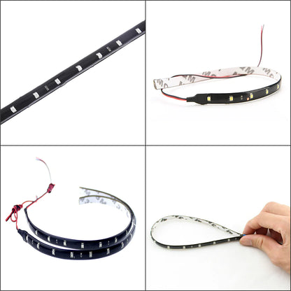 Lot Waterproof 12''/15 DC 12V Motor LED Strip Underbody Light for Car Motorcycle