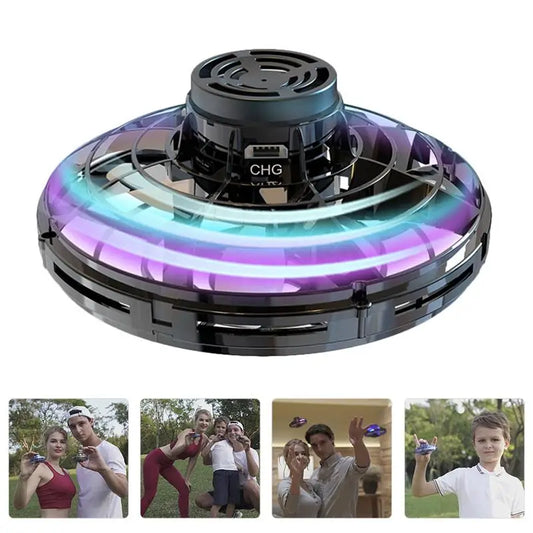 Gyrocraft Interactive Toy Drone Fingertip Flight Remote Control Outdoor Flying Parent-Child Funny Flying Spinner UFO Boomerang