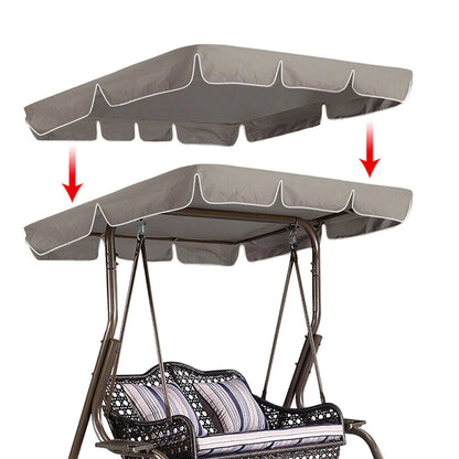 77"X43" Patio Outdoor Garden Swing 300D Canopy Replacement Porch Top Cover Seat