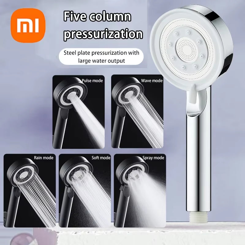 Xiaomi Shower Head High Pressure 5 Modes Water Saving Nozzle Powerful Pressurized Spa Handheld Showers Bathroom Accessorie 2024