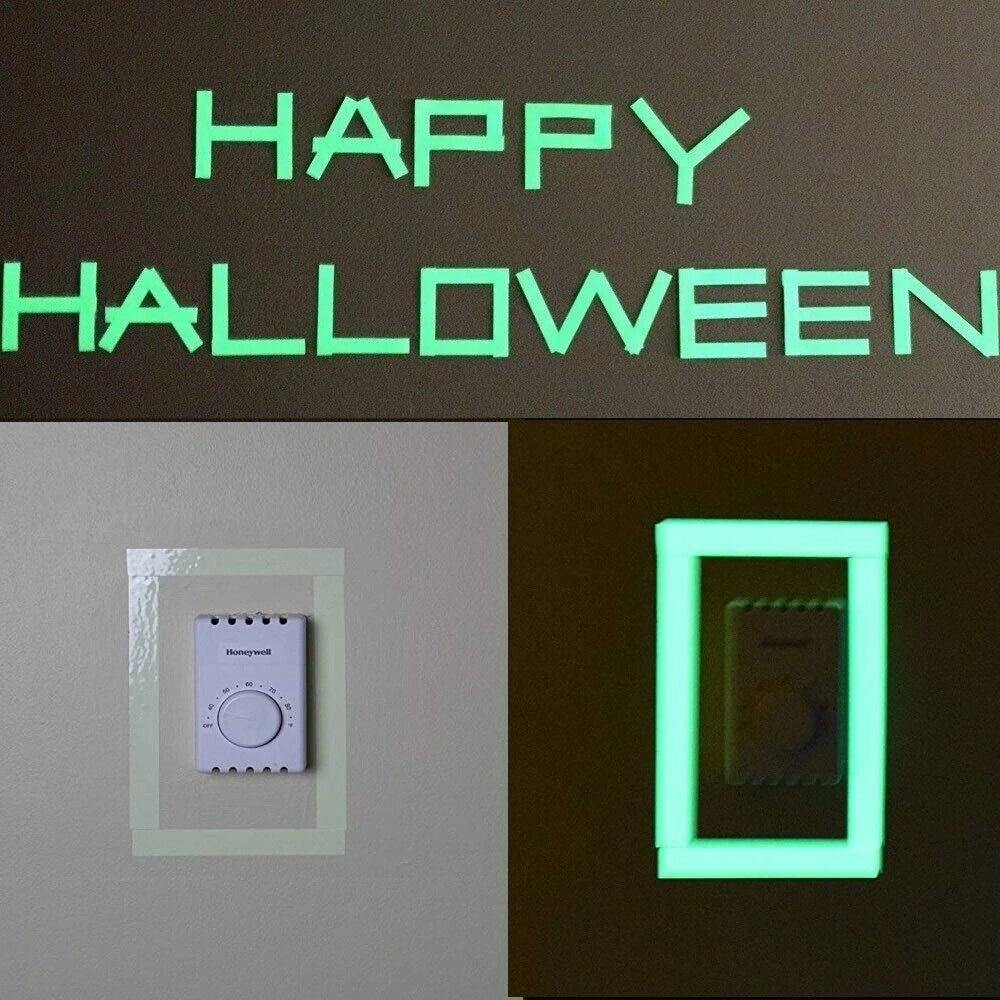 2PC Luminous Tape Self Adhesive Glow in the Dark Wall Sticker Fluorescent Light