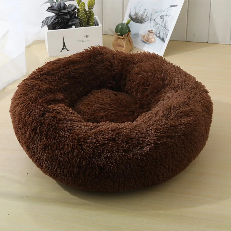 New Four Seasons Plush Pet Nests Creative Cat and Dog Nests Warm Detachable Washable Breathable round Cat Nests Pet Nests Sofa