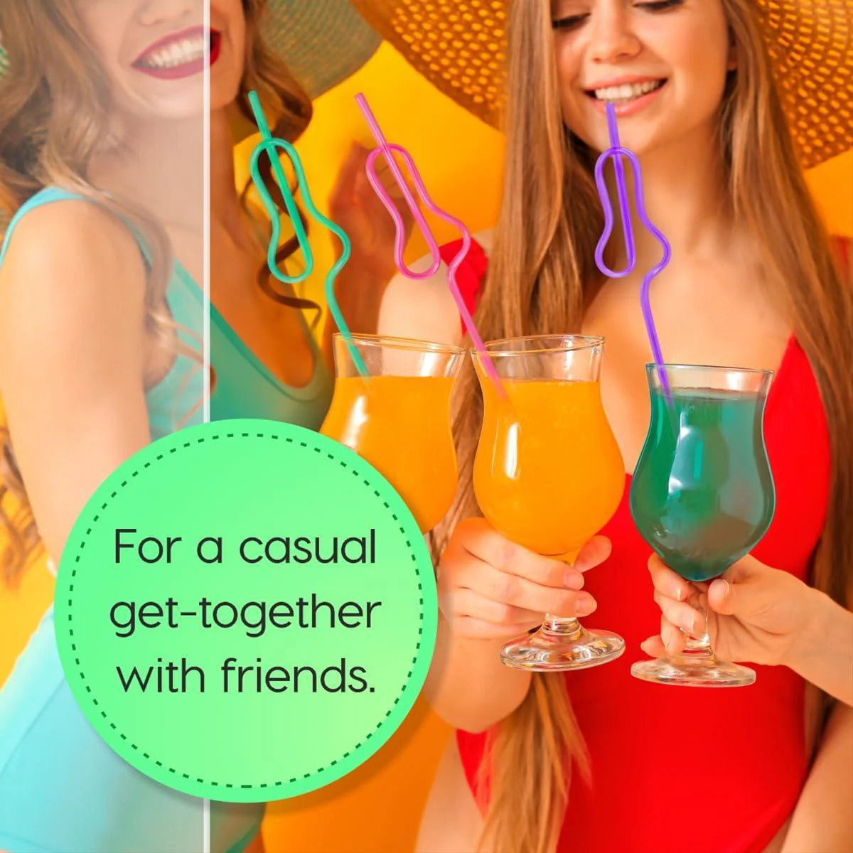 6Pcs Drink Straw for Adults Bridal Shower Birthday Party Wedding Favor Decor Bar