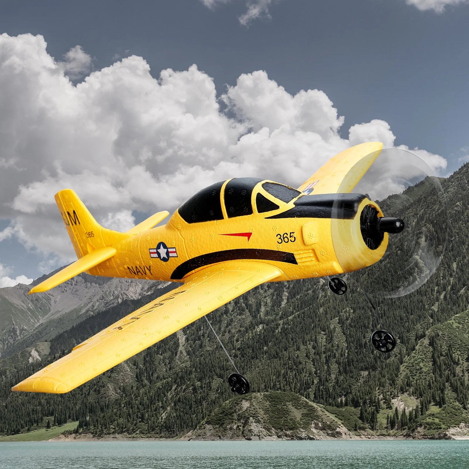 VEVOR RC Airplane Trainer Aircraft EPP Foam RC Plane Toy 2.4 Ghz Remote Control