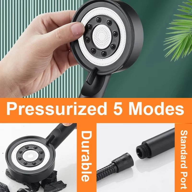 Xiaomi Shower Head High Pressure 5 Modes Water Saving Nozzle Powerful Pressurized Spa Handheld Showers Bathroom Accessorie 2024