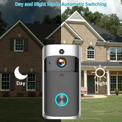 Smart Wireless Wifi Video Doorbell Phone Door Ring Intercom Security Camera Bell