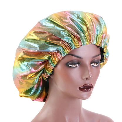 Comfortable Satin Lined Double Layer Sleep Cap