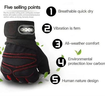 Outdoor Sport Gloves for Men Women Wrist Guard Fitness Gym