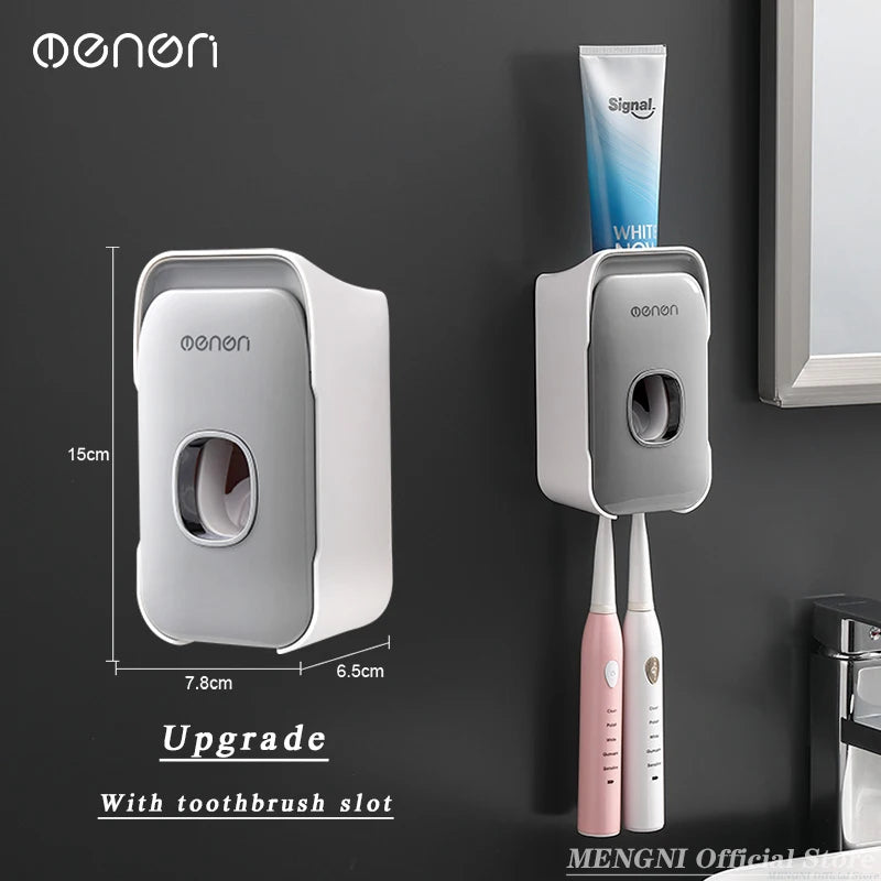 MENGNI -Automatic Toothpaste Dispenser Squeezer With Toothbrush