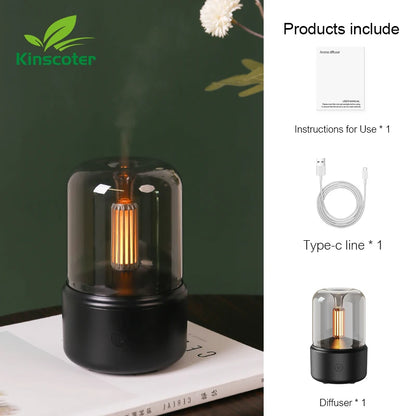 KINSCOTER Portable Mini Aroma Diffuser USB Air Humidifier Essential