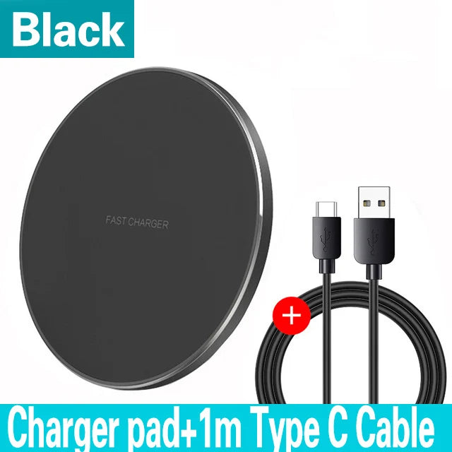 100W Fast Wireless Charger Pad for iPhone 15 14 13 12 11 Pro