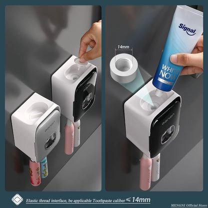 MENGNI -Automatic Toothpaste Dispenser Squeezer With Toothbrush