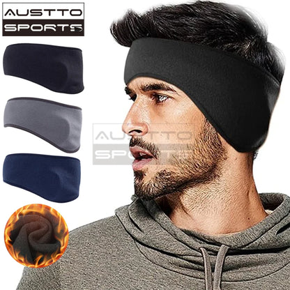 Austto Winter Fleece Ear Muffs Warmers Headband Therma Ear Band