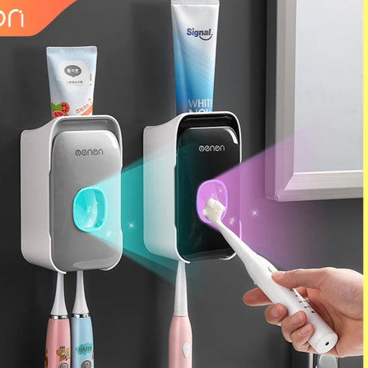 MENGNI -Automatic Toothpaste Dispenser Squeezer With Toothbrush