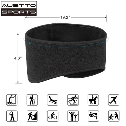 Austto Winter Fleece Ear Muffs Warmers Headband Therma Ear Band