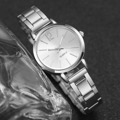 Fashion Women Elagant Watch Casual Simple Steel Strap Quartz