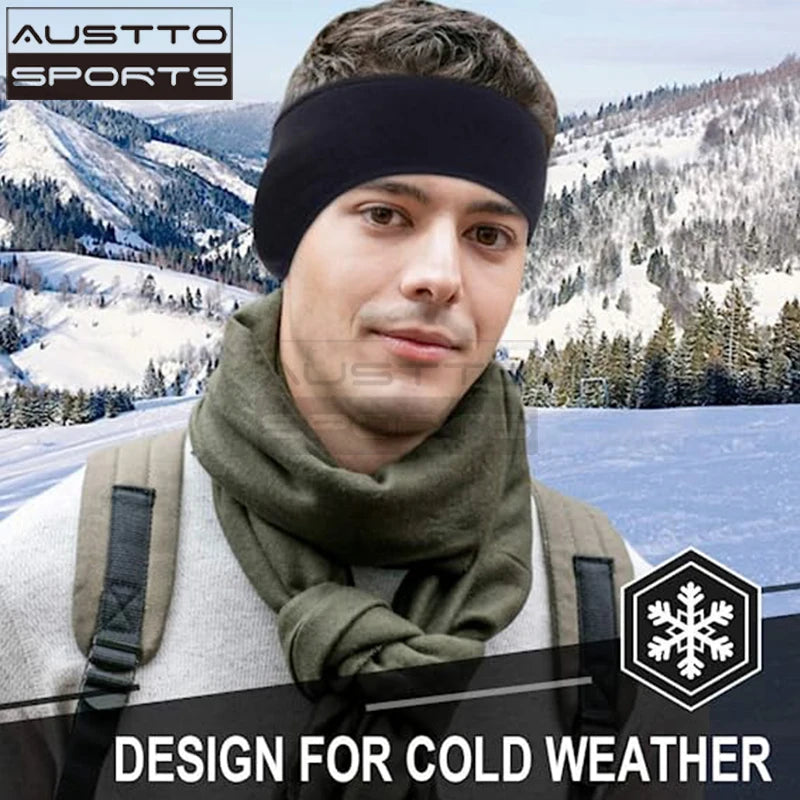 Austto Winter Fleece Ear Muffs Warmers Headband Therma Ear Band