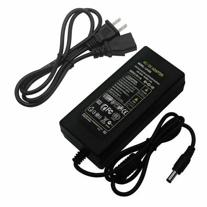 12V 5A 5 AMP 60W DC Power Supply Adapter Transformer LED Strip CCTV PC 5050 USA