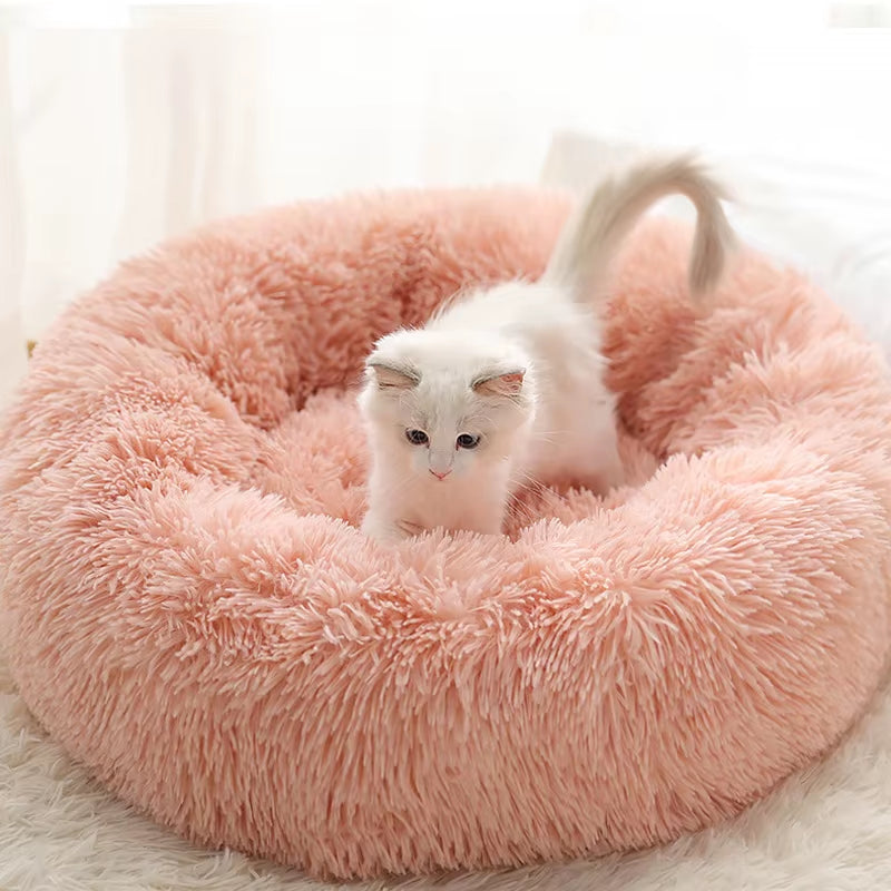 New Four Seasons Plush Pet Nests Creative Cat and Dog Nests Warm Detachable Washable Breathable round Cat Nests Pet Nests Sofa