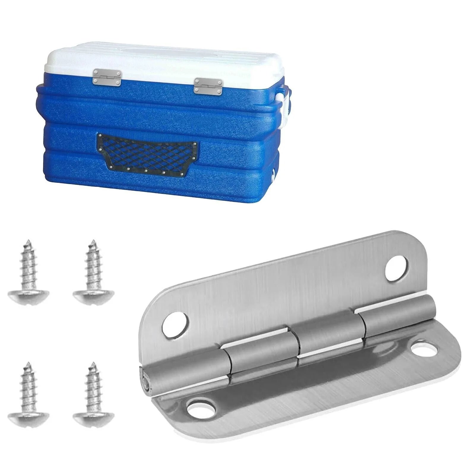 3PCS Stainless Steel Cooler Hinges & Screws Replacements for Igloo Cooler Parts