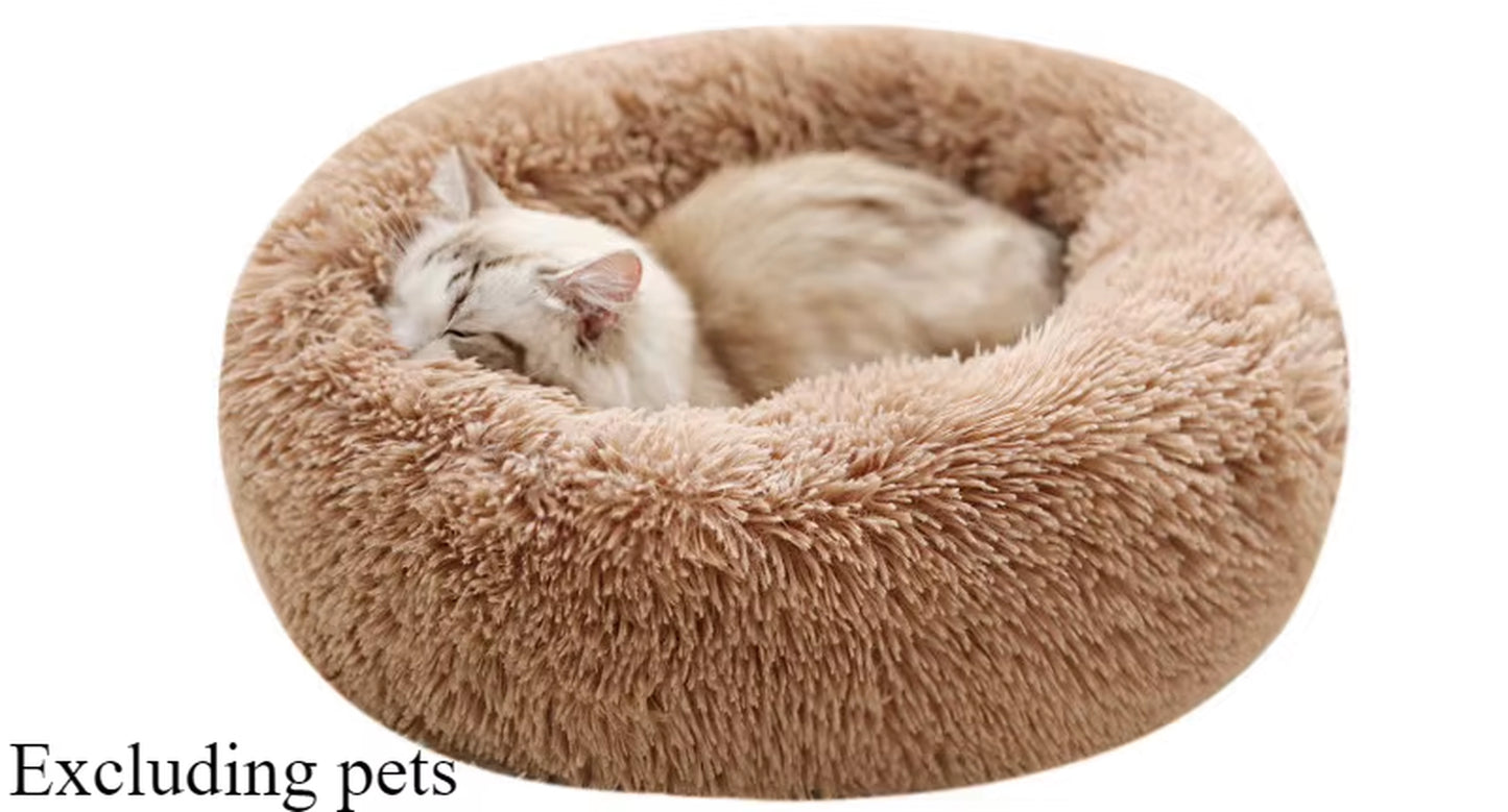 New Four Seasons Plush Pet Nests Creative Cat and Dog Nests Warm Detachable Washable Breathable round Cat Nests Pet Nests Sofa