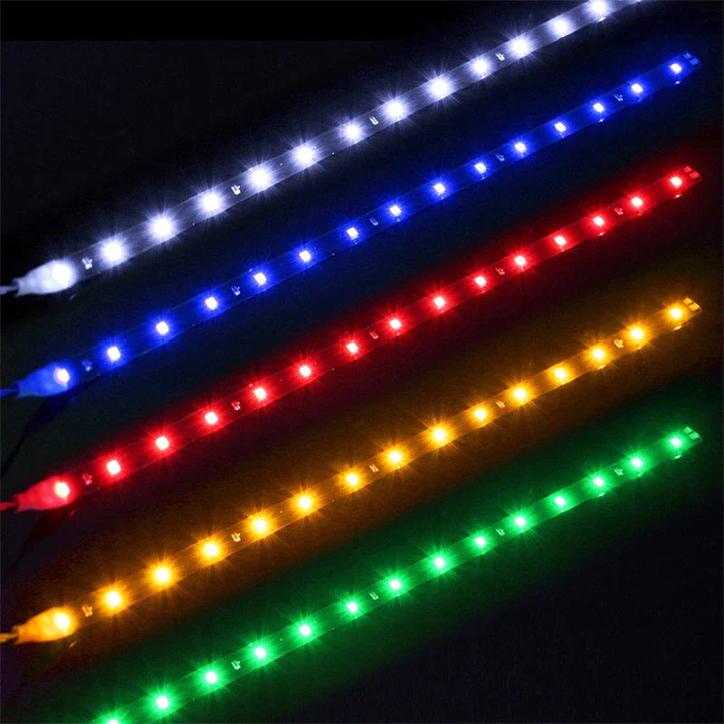 Lot Waterproof 12''/15 DC 12V Motor LED Strip Underbody Light for Car Motorcycle