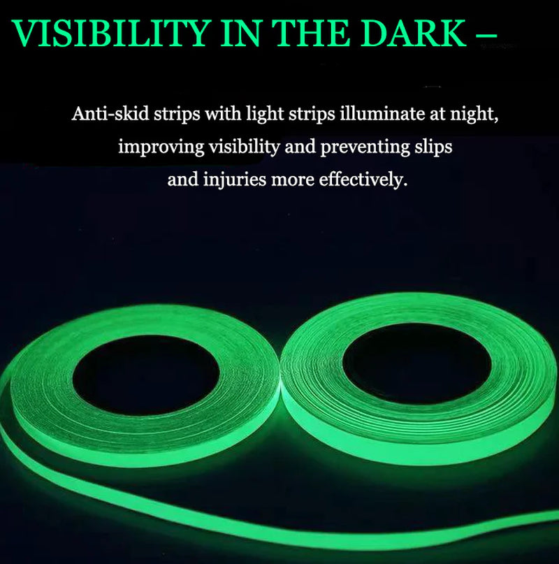 2PC Luminous Tape Self Adhesive Glow in the Dark Wall Sticker Fluorescent Light