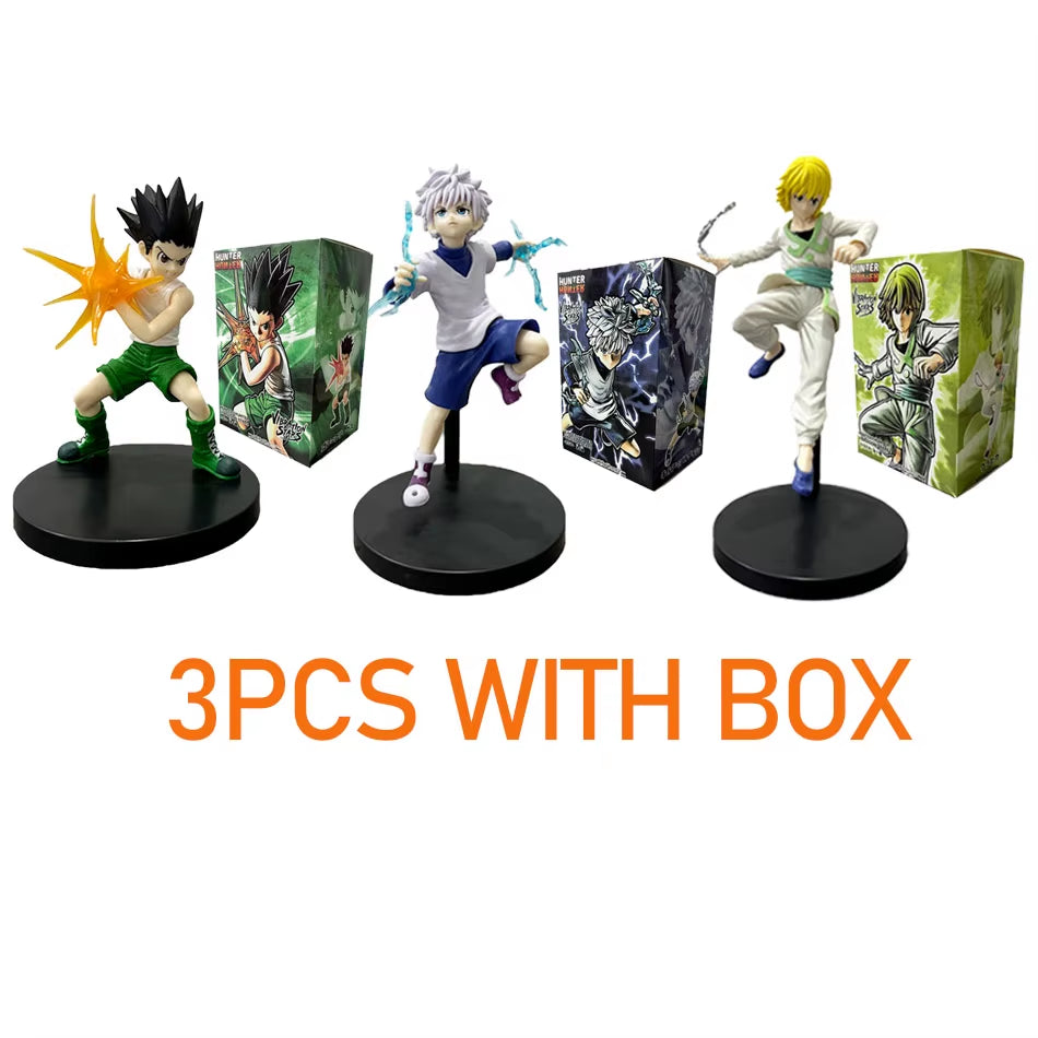 Hunter X Hunter GON FREECSS Anime Figures Killua Zoldyck Action Figure Kurapika Figurine Collectible Model Adult Room Decor Toys