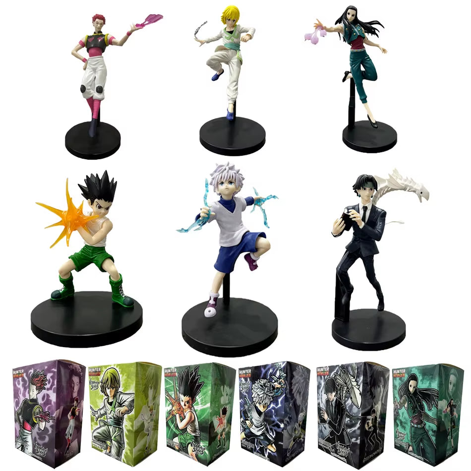 Hunter X Hunter GON FREECSS Anime Figures Killua Zoldyck Action Figure Kurapika Figurine Collectible Model Adult Room Decor Toys