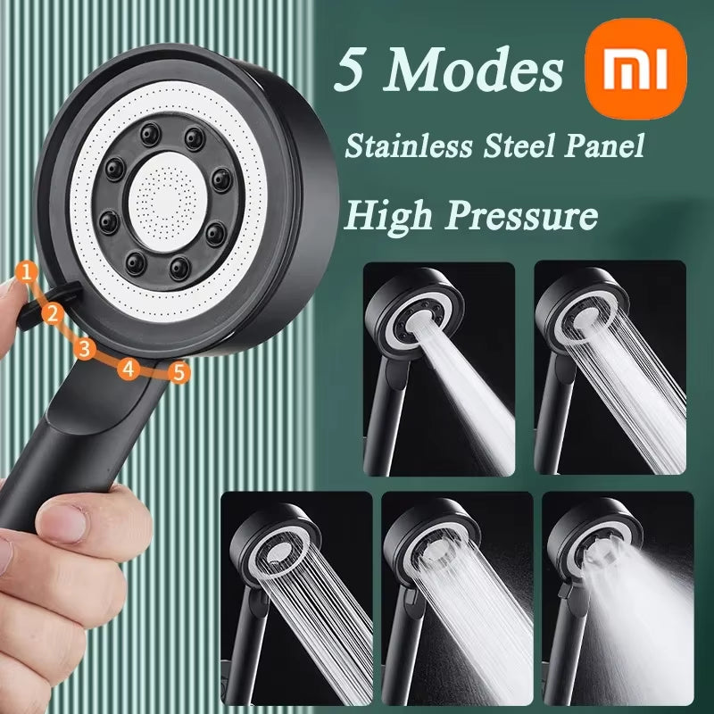 Xiaomi Shower Head High Pressure 5 Modes Water Saving Nozzle Powerful Pressurized Spa Handheld Showers Bathroom Accessorie 2024