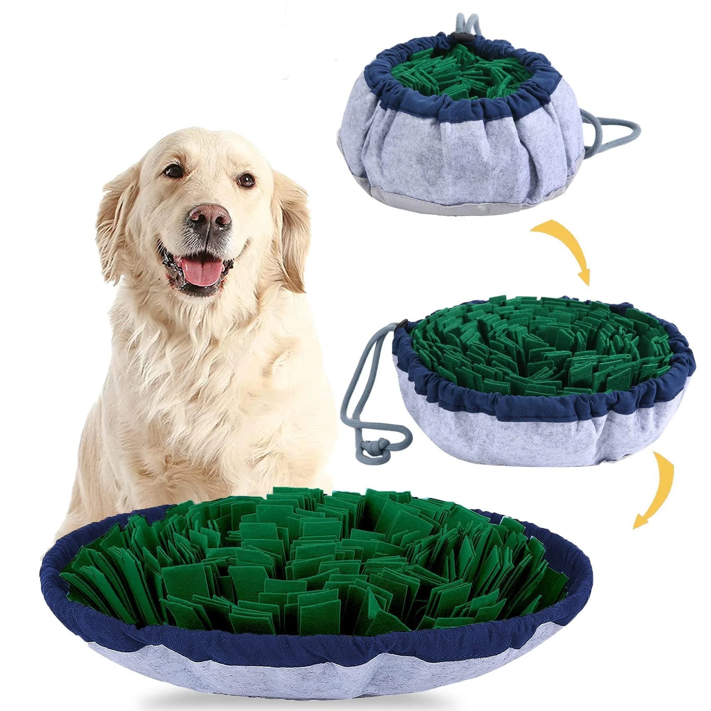 Adjustable Snuffle Mat for Dogs Cats Puzzle Toys Enrichment Pet Stress Relief